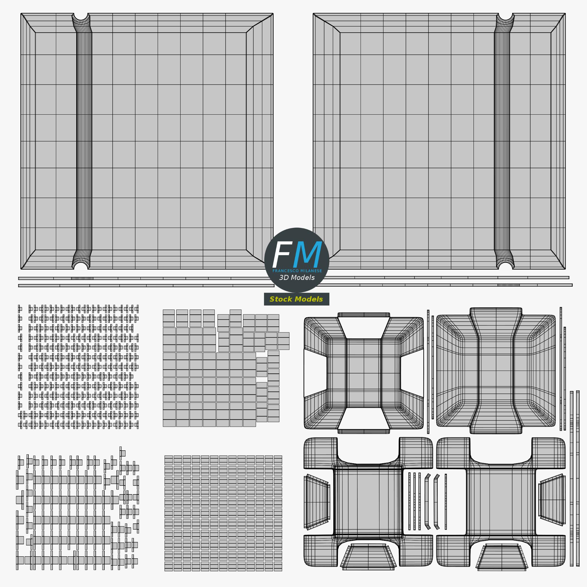3D-Modell - CPU-Mikrochip - 11 3D-Modell - CPU-Mikrochip - 11