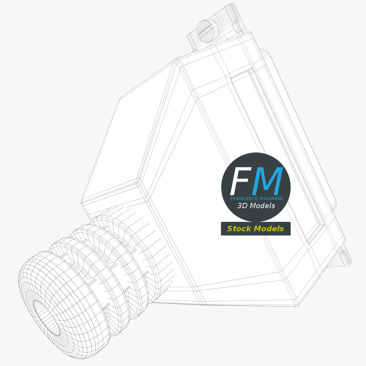 3D-Modell - DB-25 D-Sub-Buchsenstecker - 08