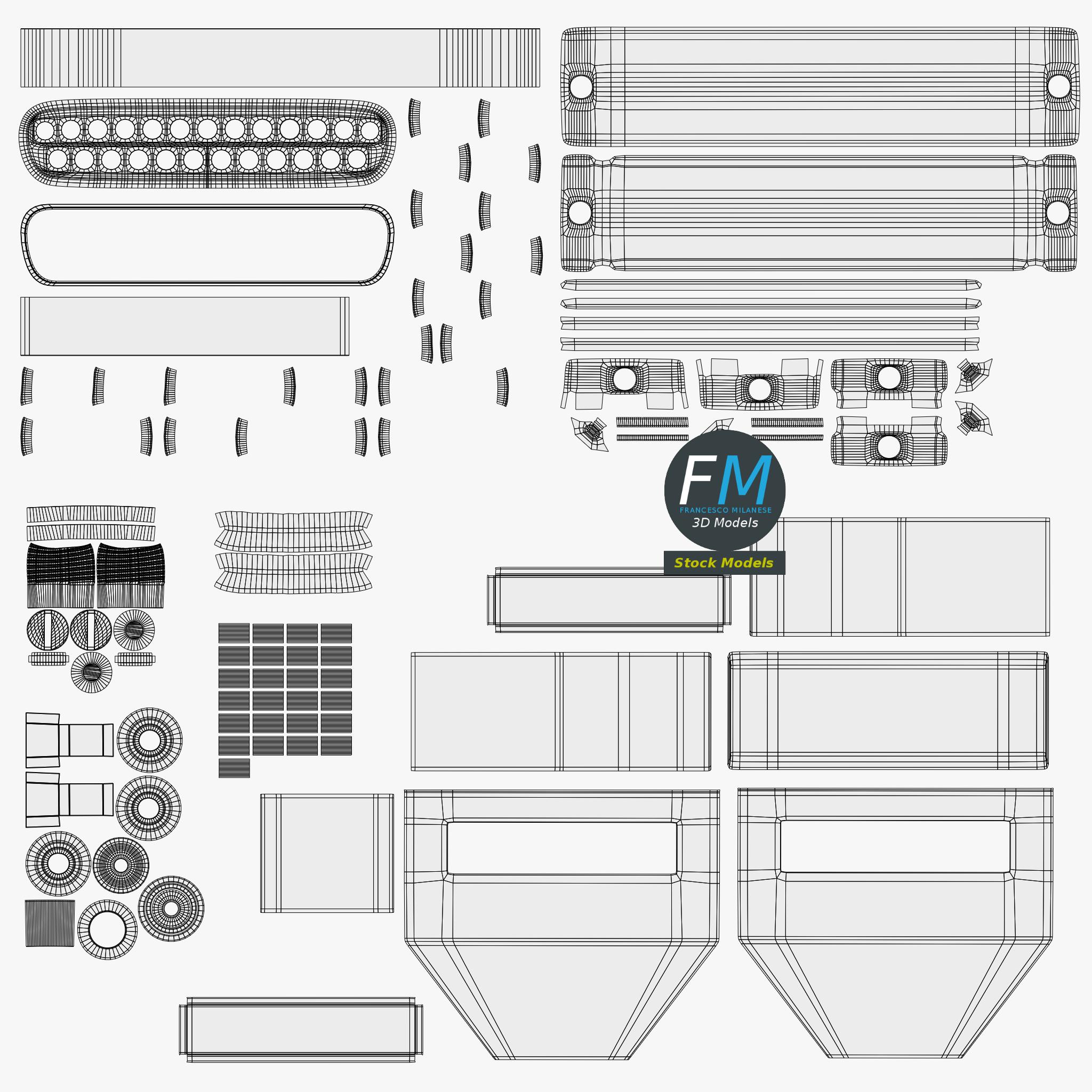 3D-Modell - DB-25 D-Sub-Buchsenstecker - 11 3D-Modell - DB-25 D-Sub-Buchsenstecker - 11