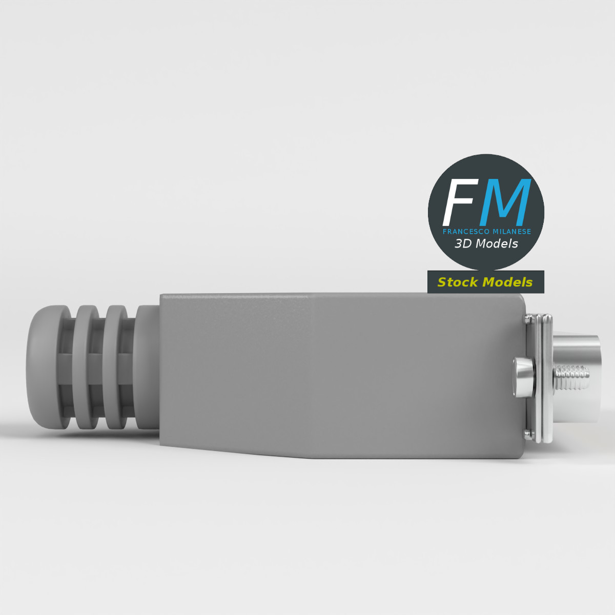 3D-Modell - DB-25 D-Sub-Stecker - 04
