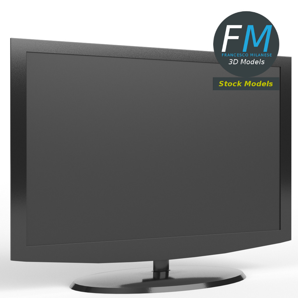 3D-Modell - LED-Fernseher - 01
