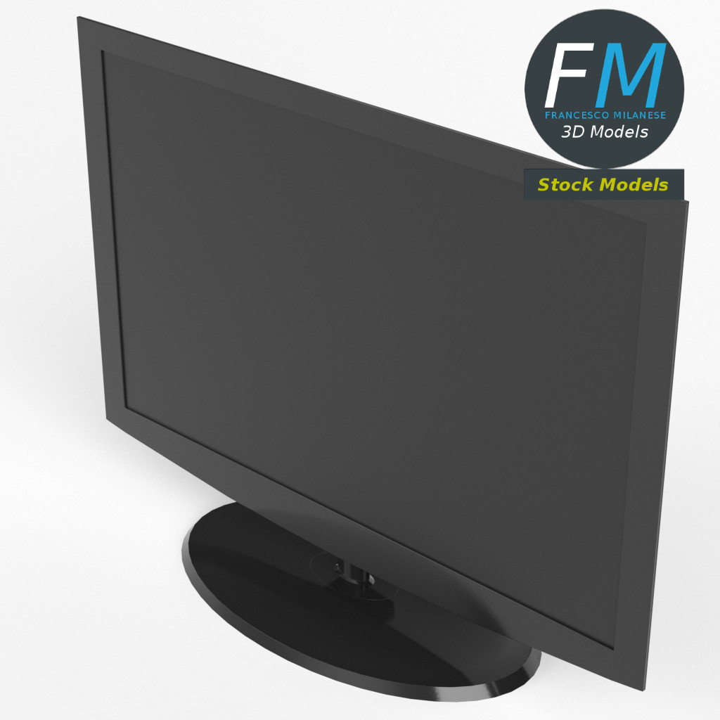 3D-Modell - LED-Fernseher - 02