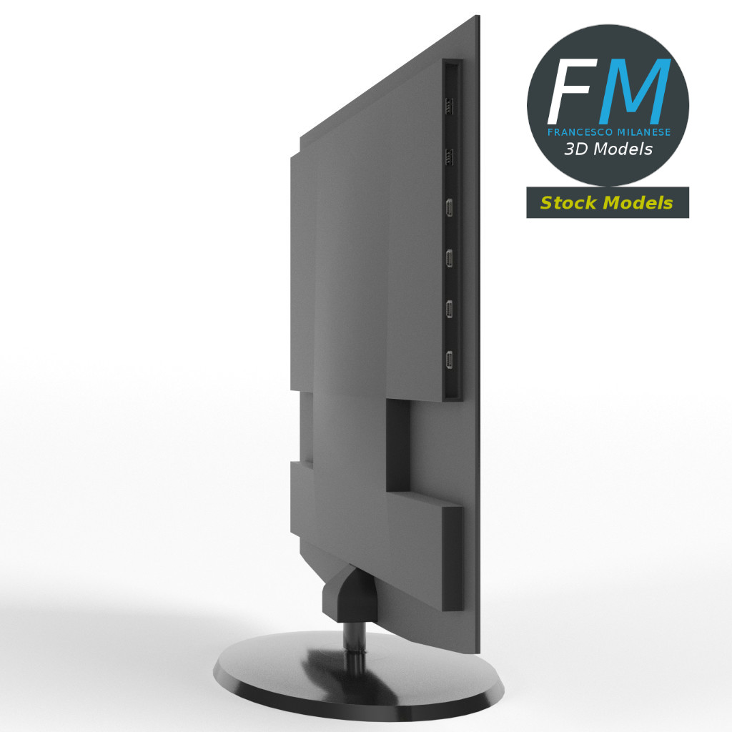 3D-Modell - LED-Fernseher - 03