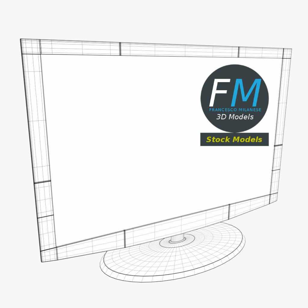 3D-Modell - LED-Fernseher - 07