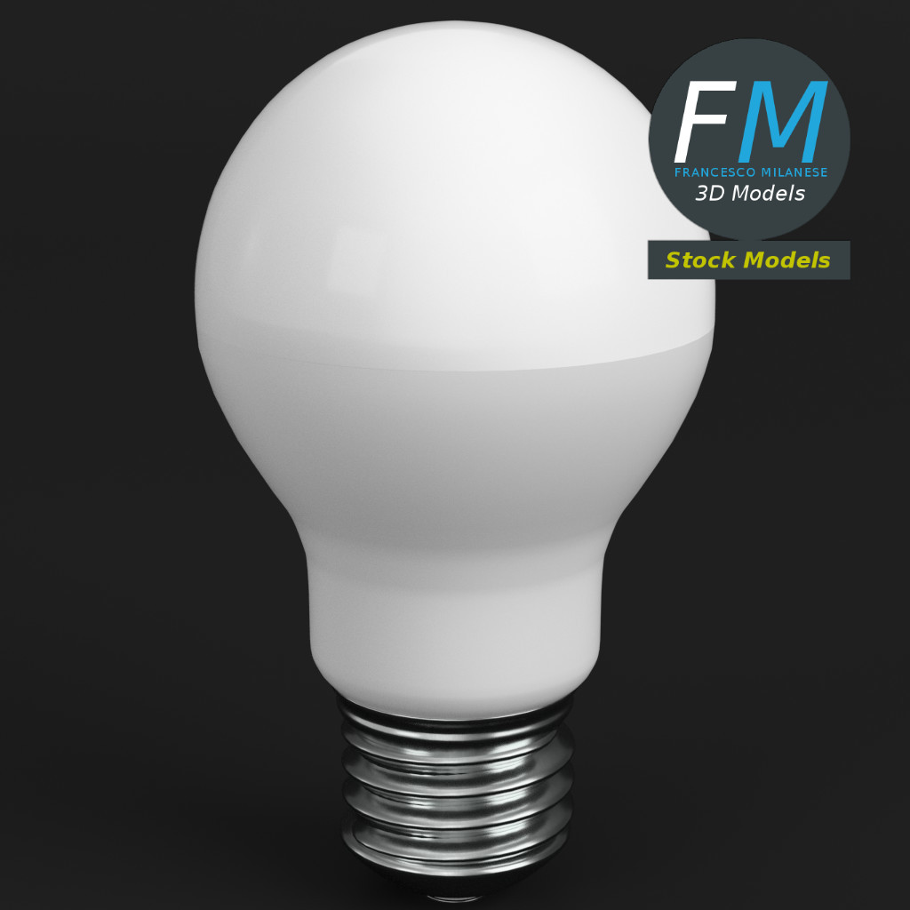 3D-Modell - LED-Glühbirne - 01