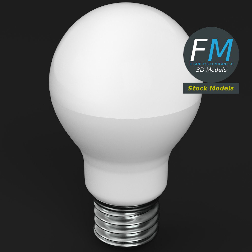 3D-Modell - LED-Glühbirne - 02
