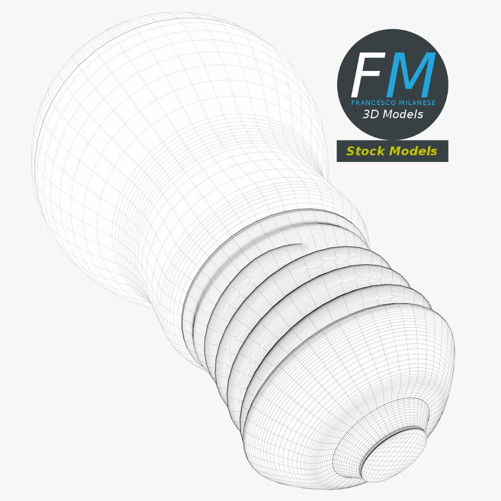 3D-Modell - LED-Glühbirne - 08
