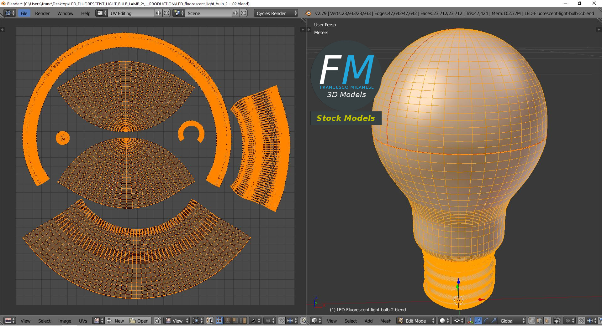 3D-Modell - LED-Glühbirne - 10