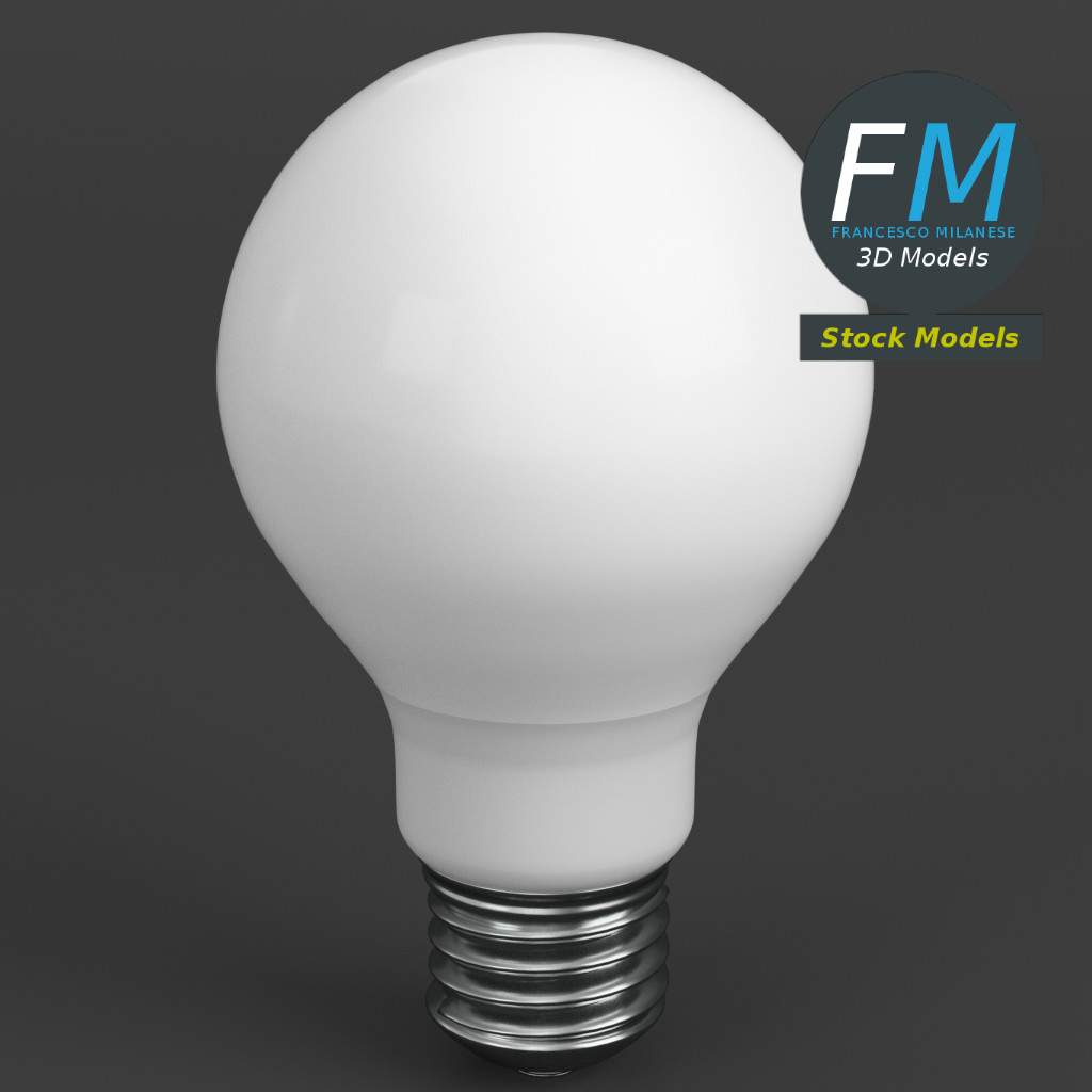 3D-Modell - LED-Glühbirne - 01