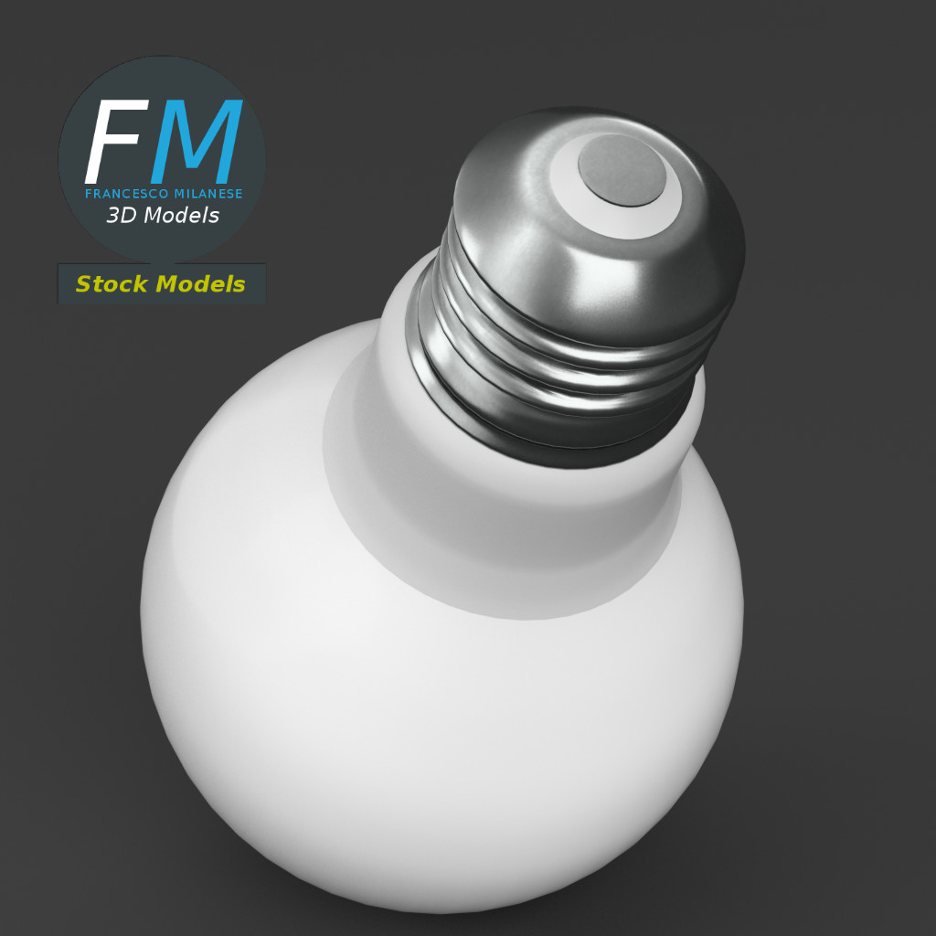 3D-Modell - LED-Glühbirne - 02