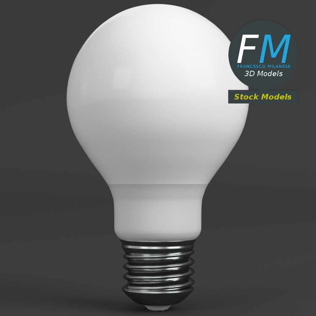 3D-Modell - LED-Glühbirne - 03