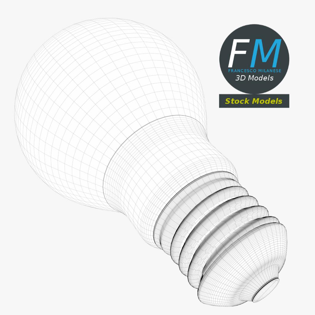 3D-Modell - LED-Glühbirne - 08