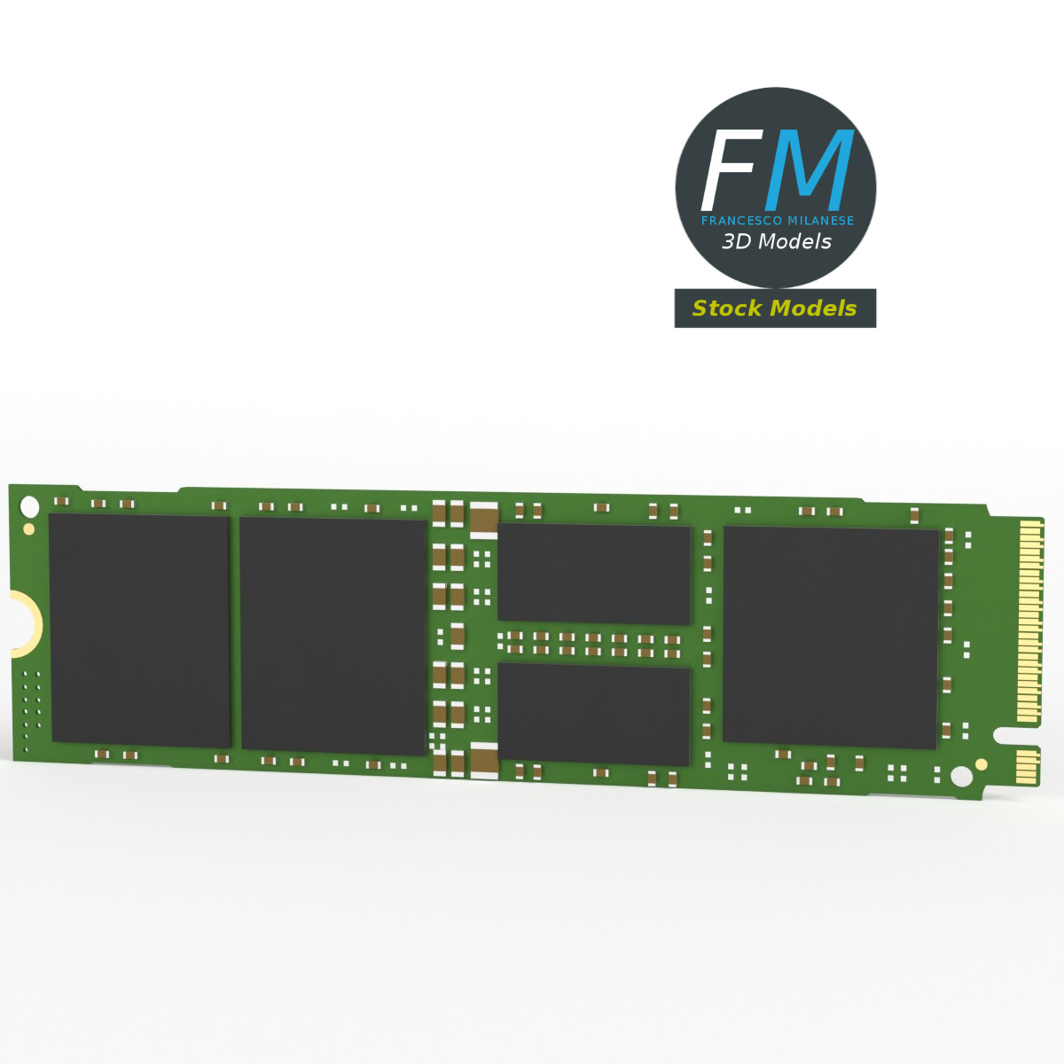 3D-Modell - Interne M.2 SSD - 01