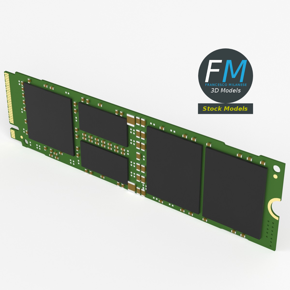 3D-Modell - Interne M.2 SSD - 02