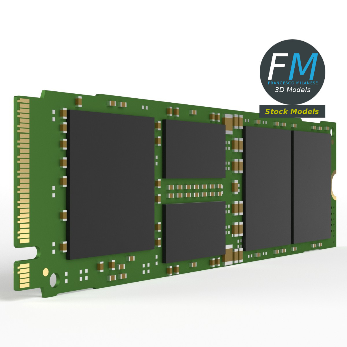 3D-Modell - Interne M.2 SSD - 04