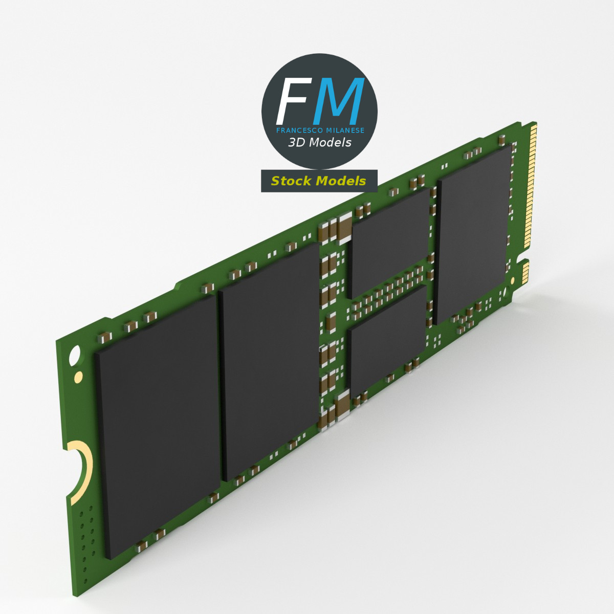 3D-Modell - Interne M.2 SSD - 05