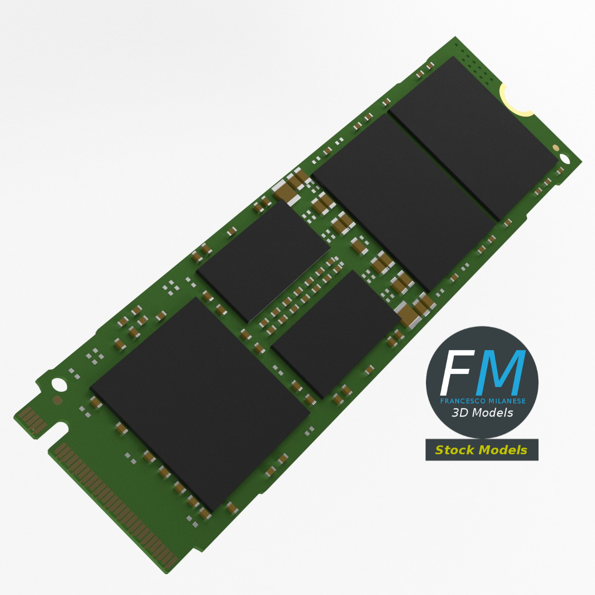 3D-Modell - Interne M.2 SSD - 06