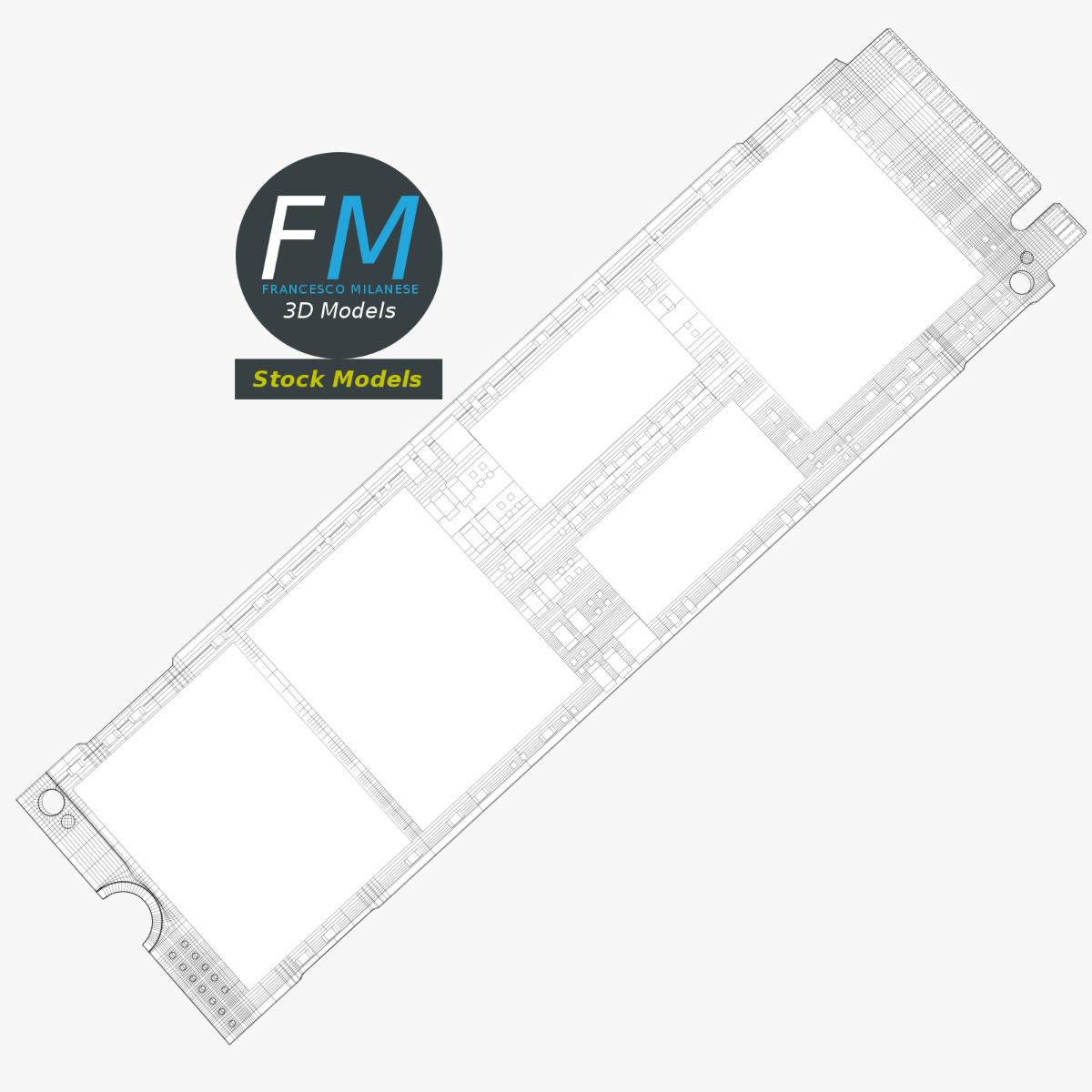 3D-Modell - Interne M.2 SSD - 08