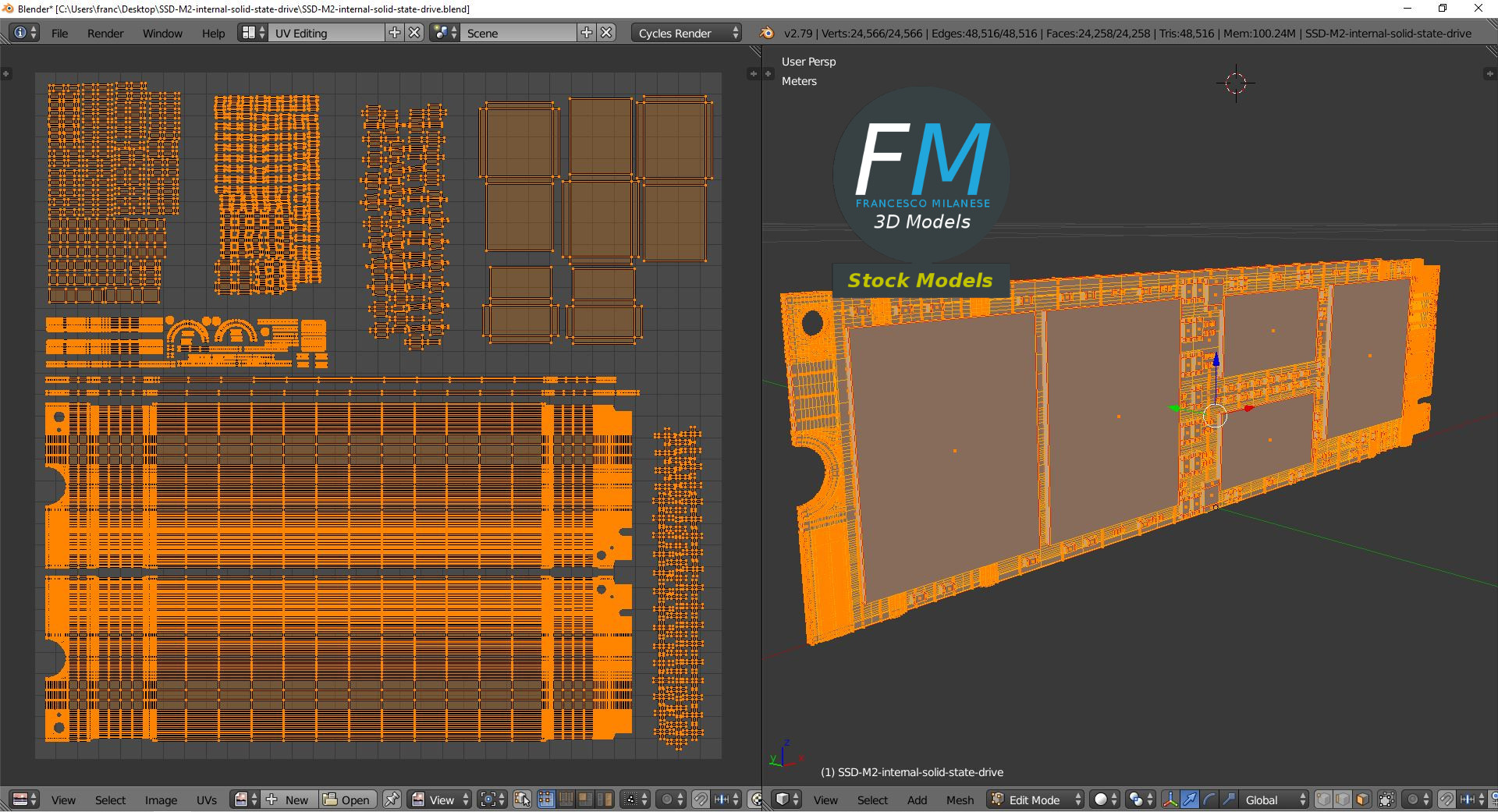 3D-Modell - Interne M.2 SSD - 10