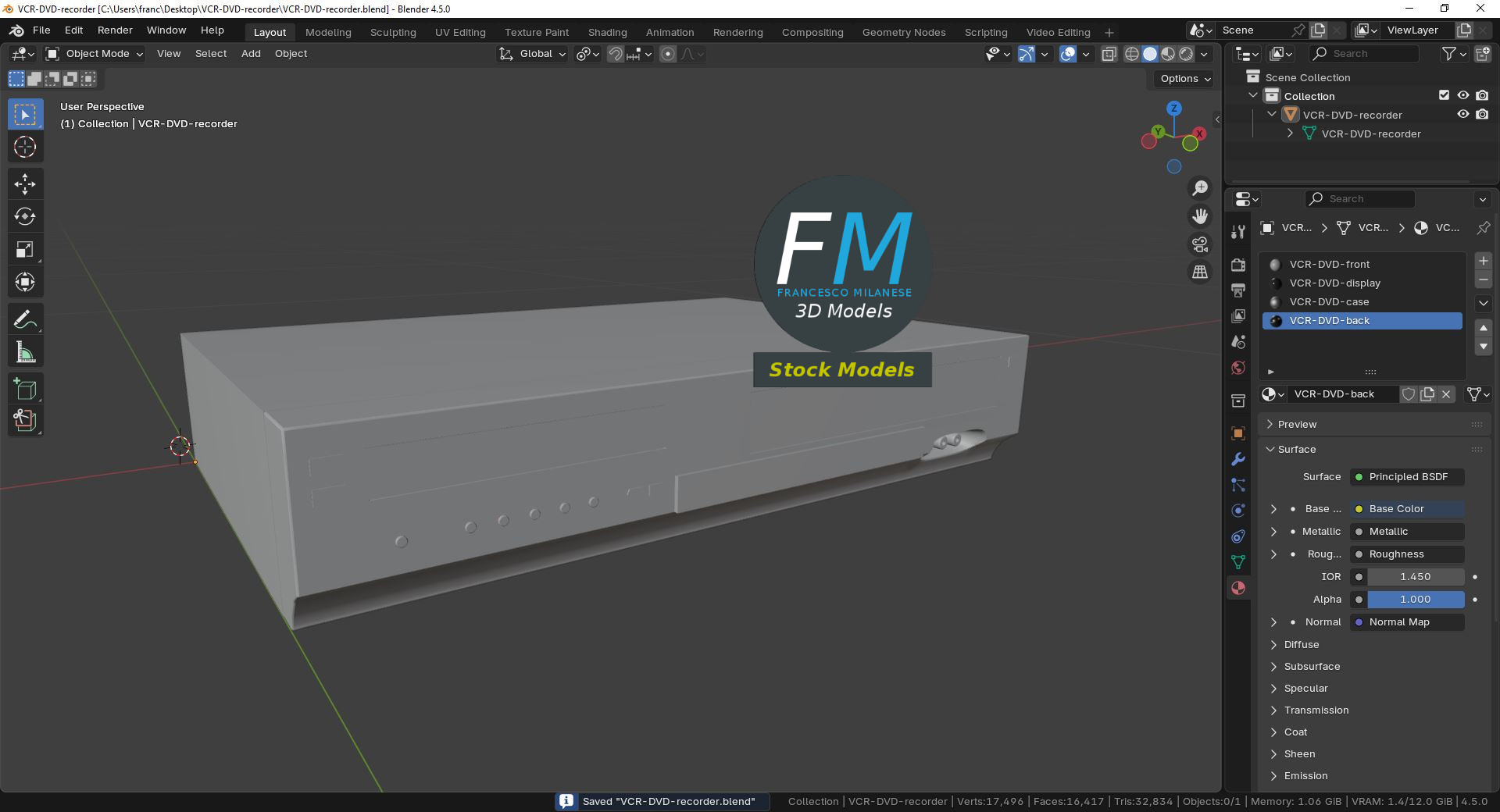 3D-Modell - DVD- und Videorekorder - 09