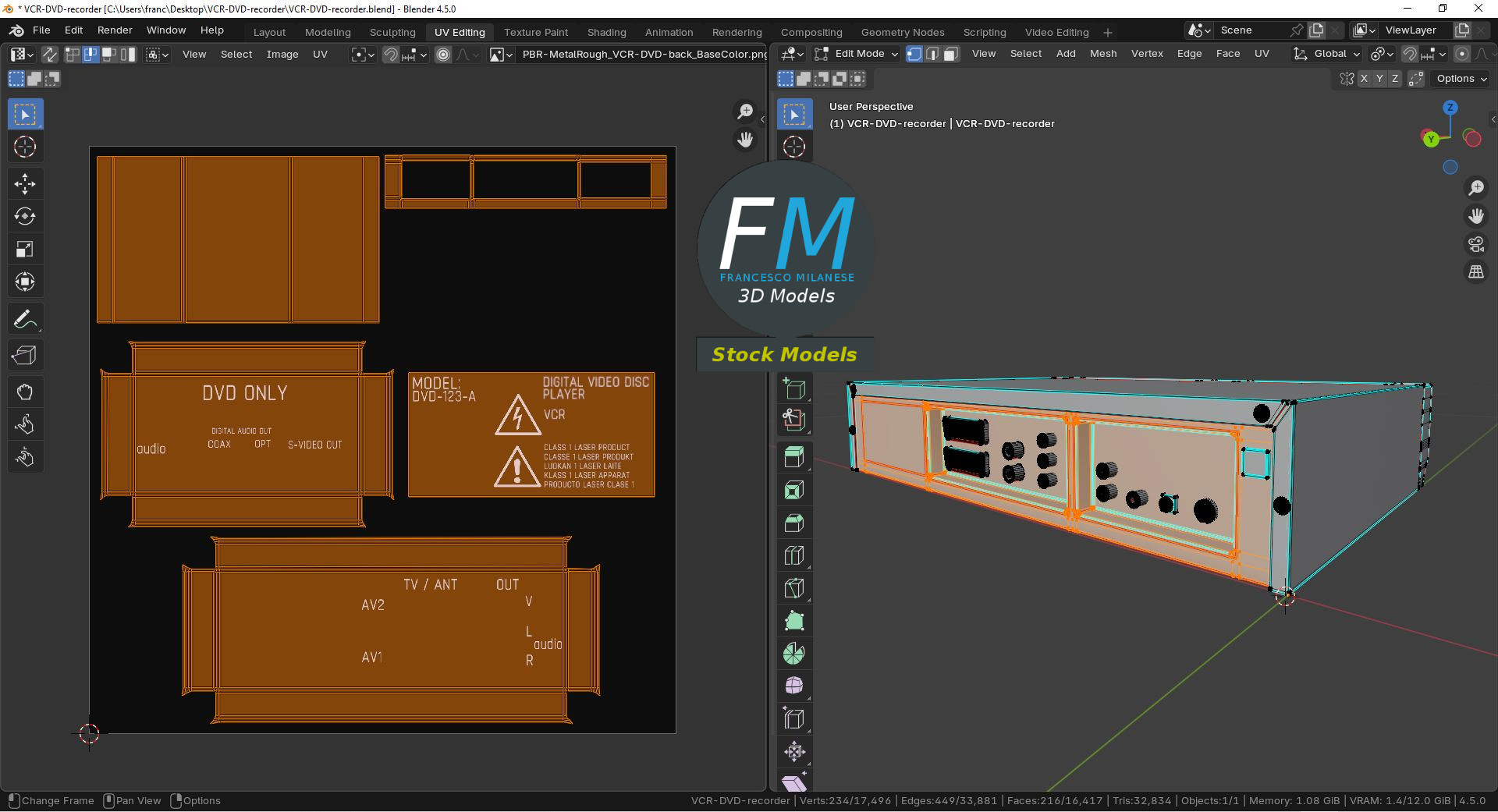 3D-Modell - DVD- und Videorekorder - 10