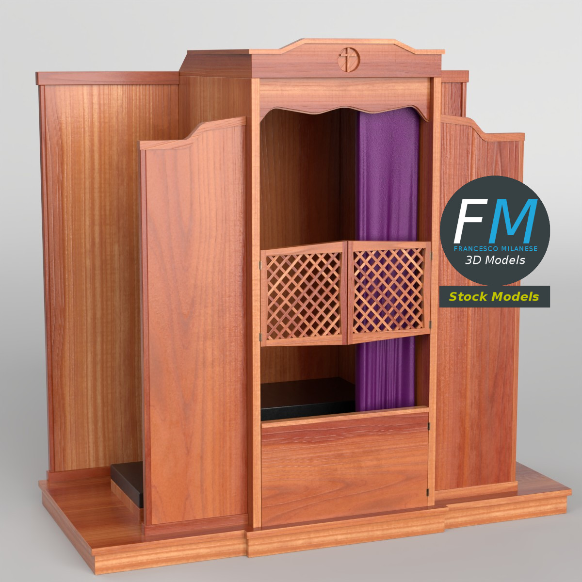 3D Model - Confessional - 01