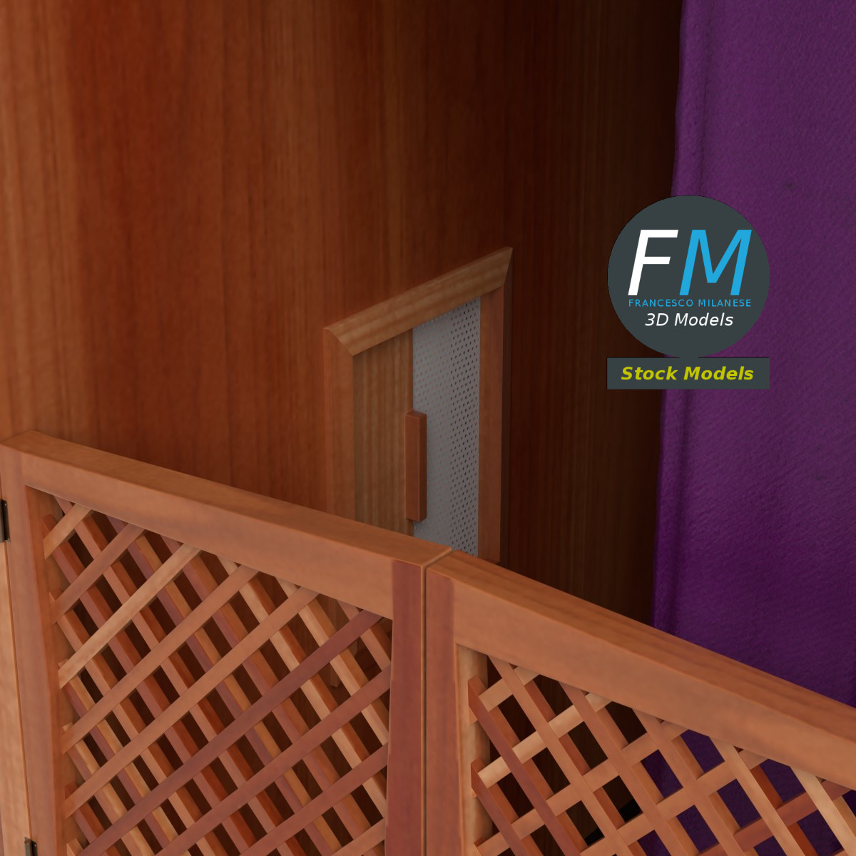 3D Model - Confessional - 03
