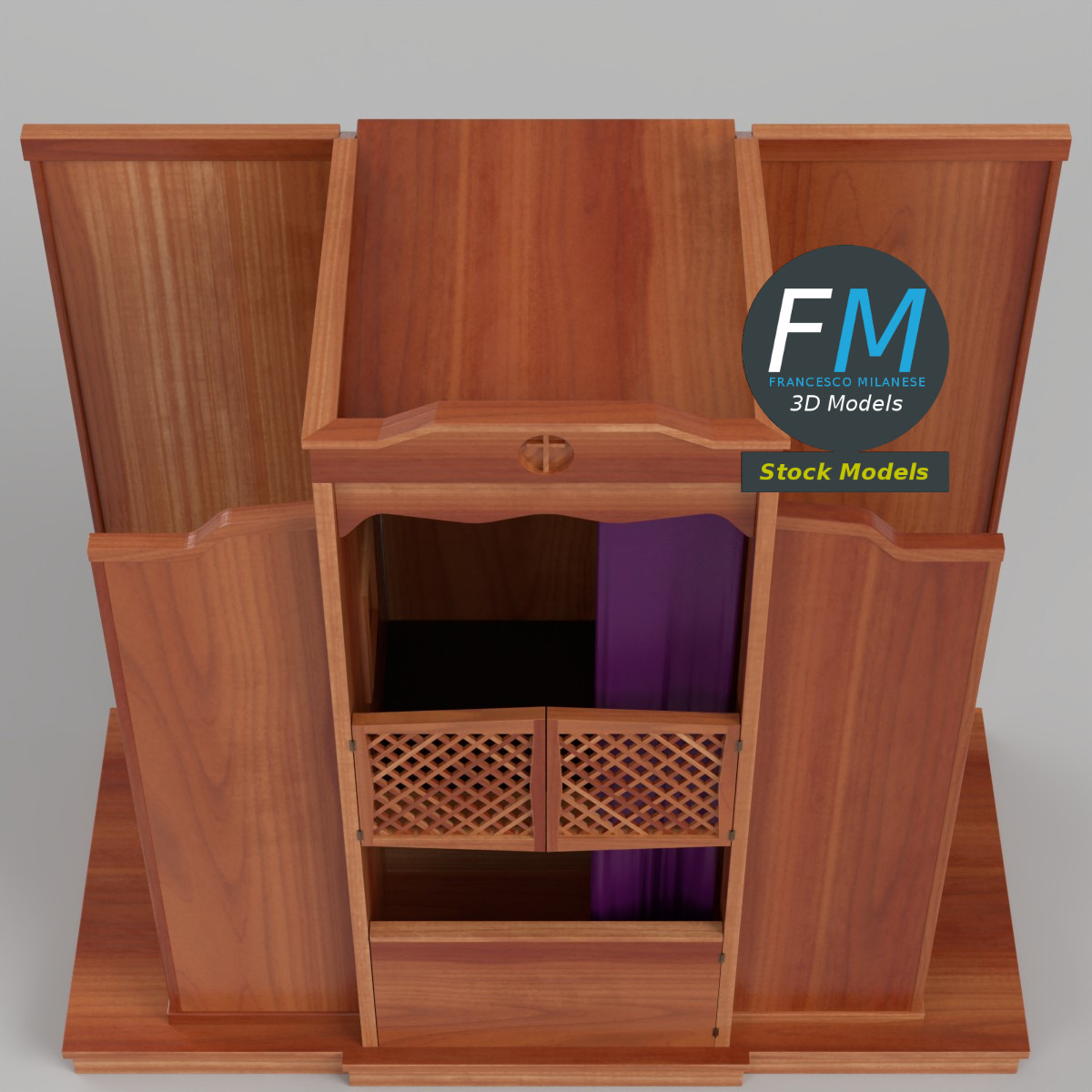 3D Model - Confessional - 06