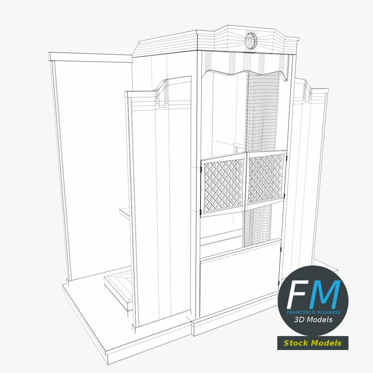 3D Model - Confessional - 07