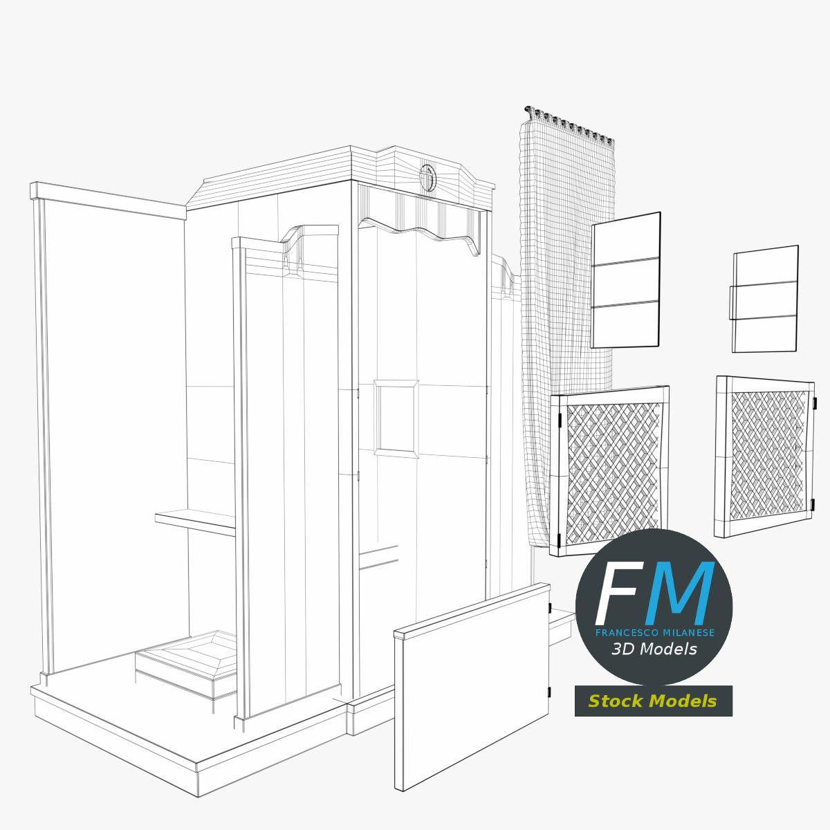 3D Model - Confessional - 08