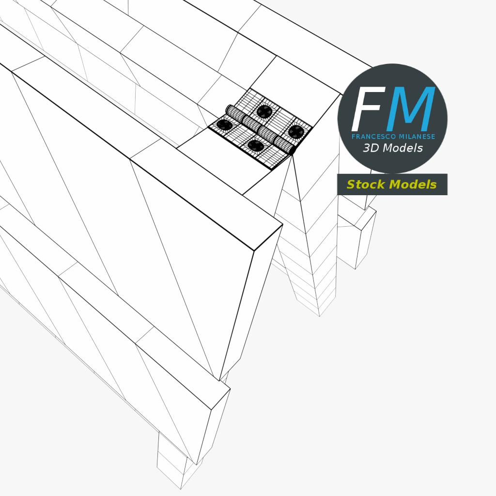 3D-Modell - Baustellenabsperrung - 08