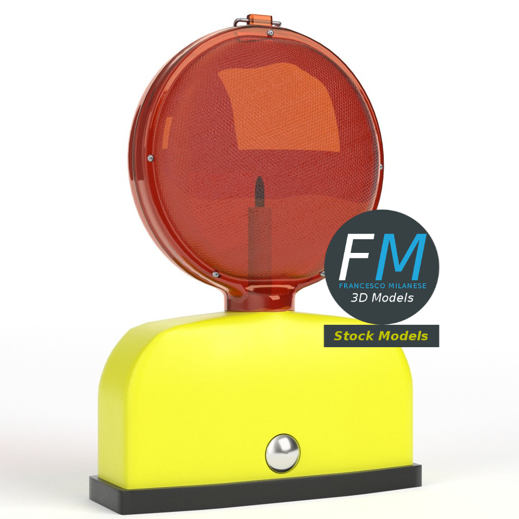 3D-Modell - Baustellenleuchte - 01