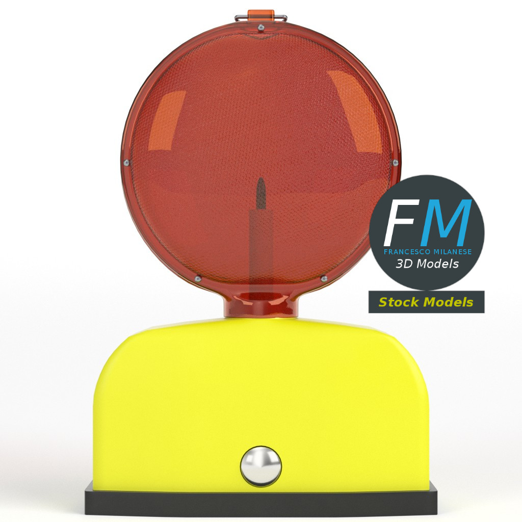 3D-Modell - Baustellenleuchte - 03