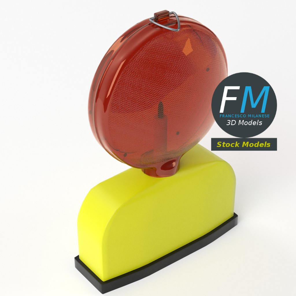 3D-Modell - Baustellenleuchte - 05