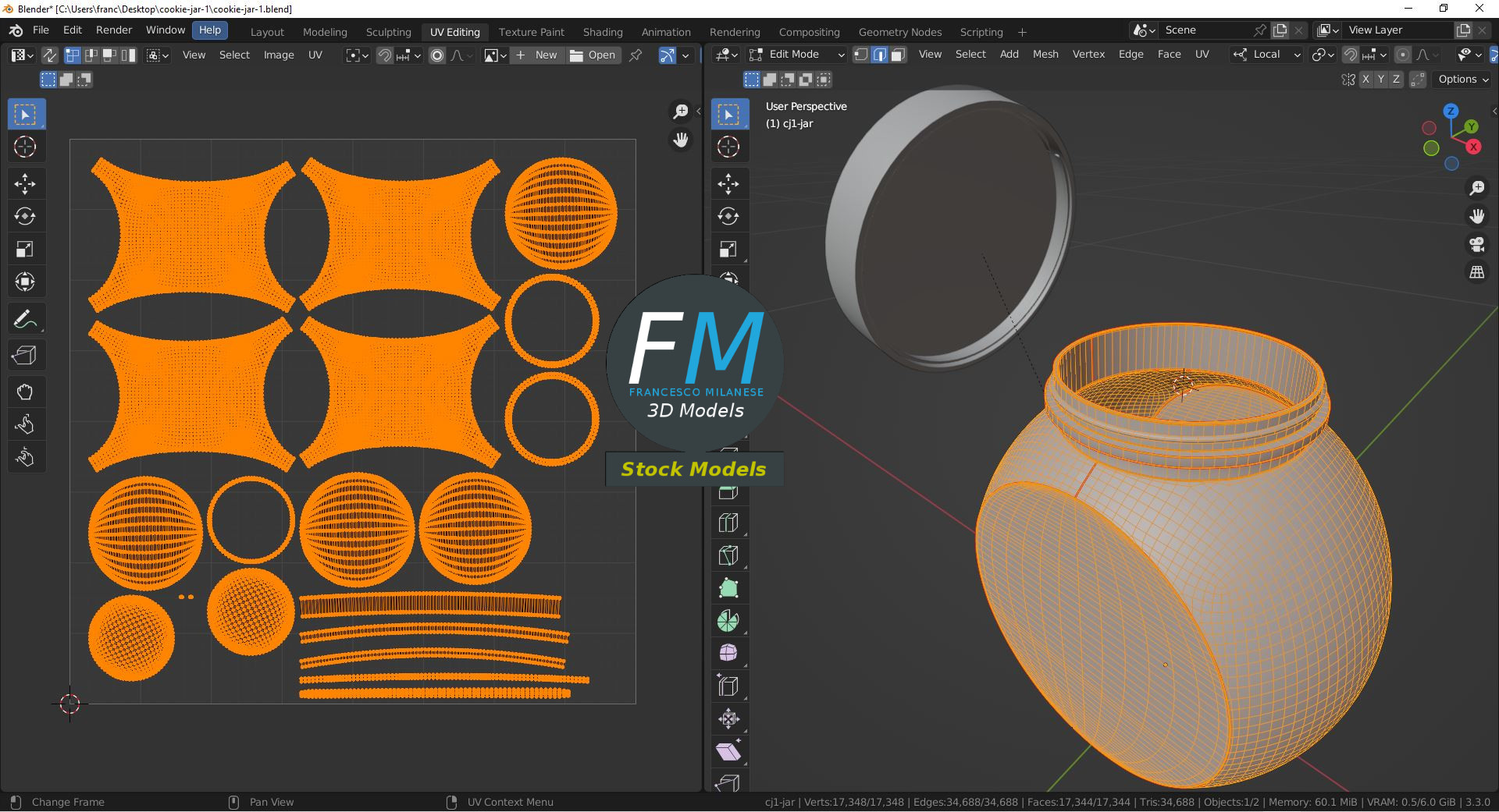 3D-Modell - Keksdose - 10