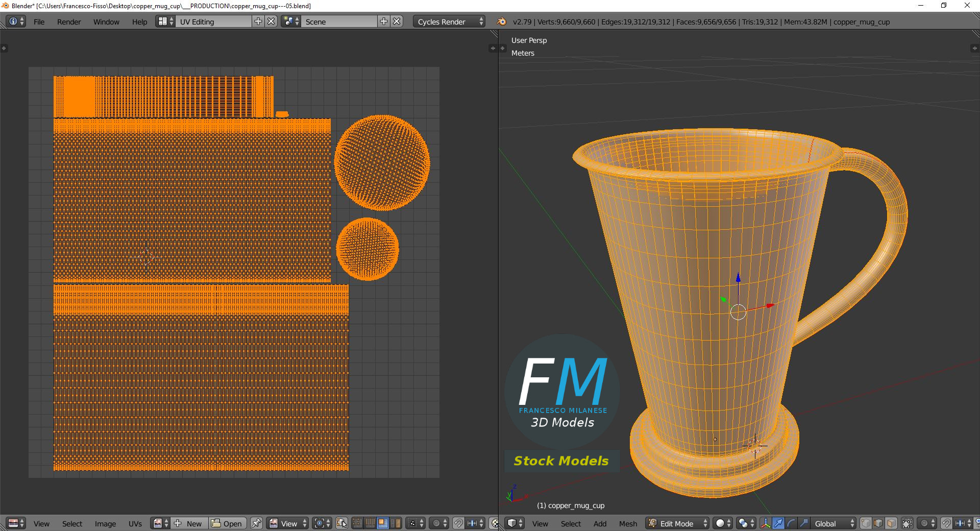 3D-Modell - Kupferbecher - 10