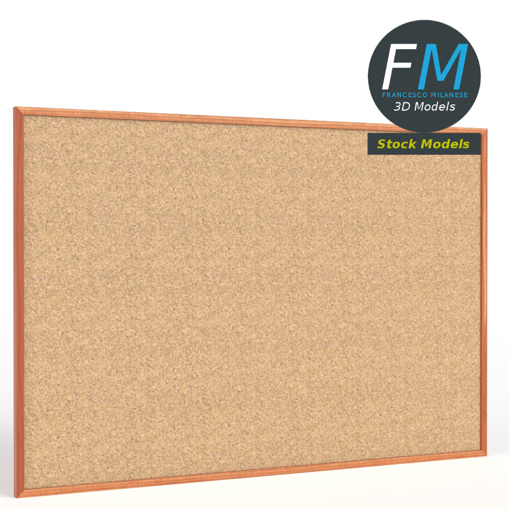 3D-Modell - Korktafel - 01