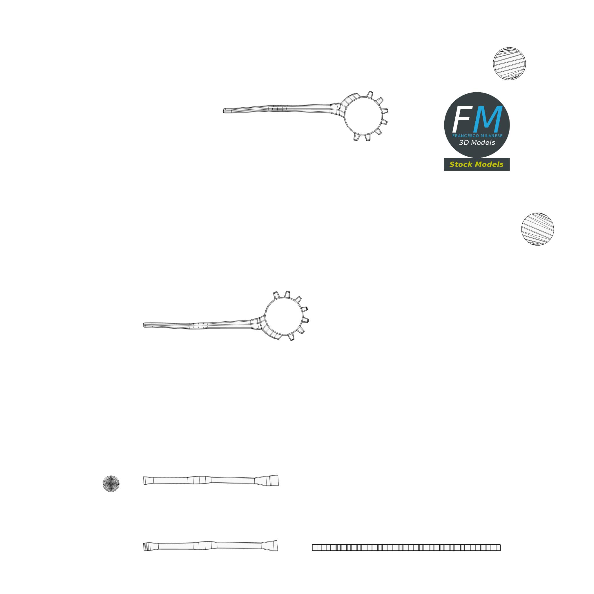 3D-Modell - Korkenzieher - 12