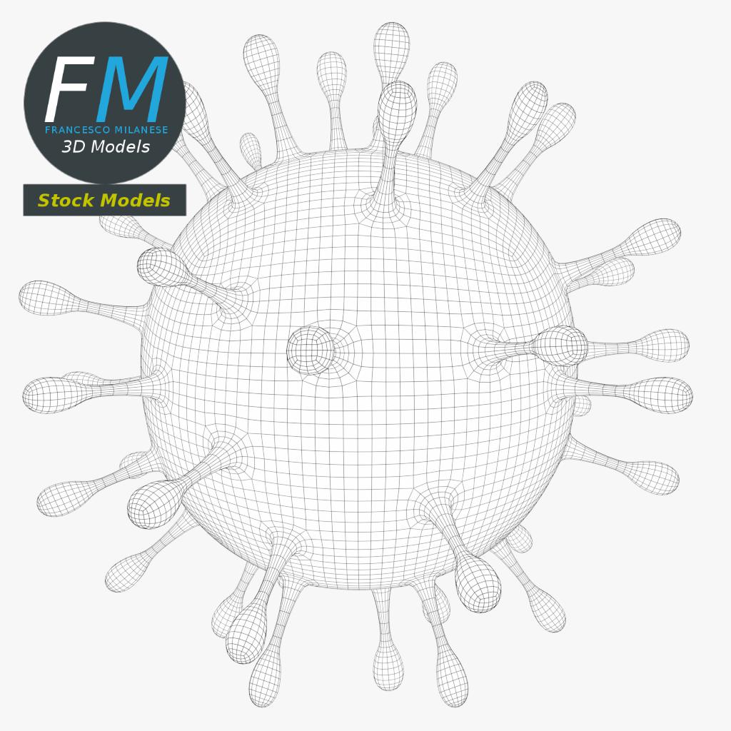 3D-Modell - Coronavirus - 07