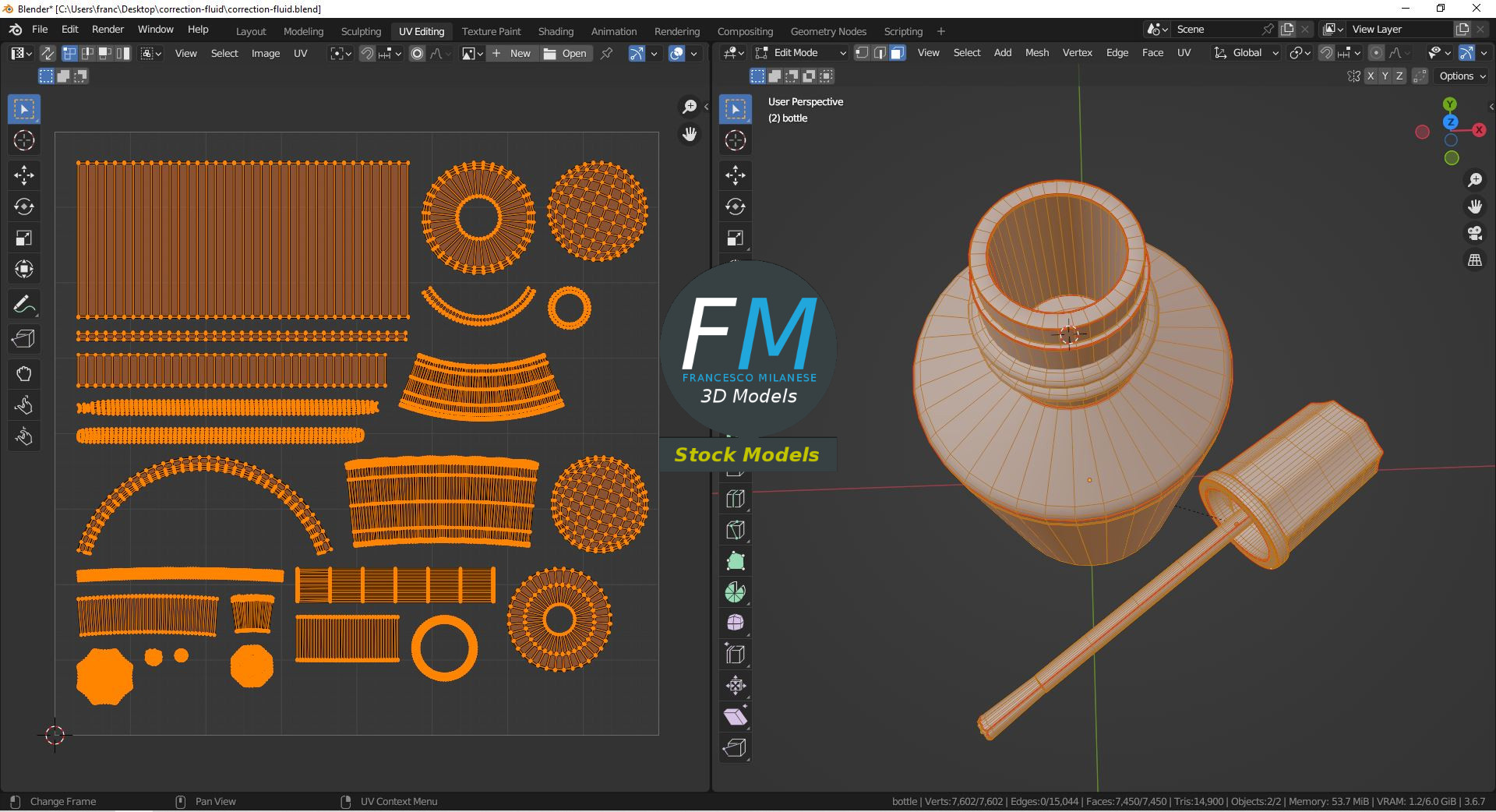 3D-Modell - Korrekturflüssigkeit - 10