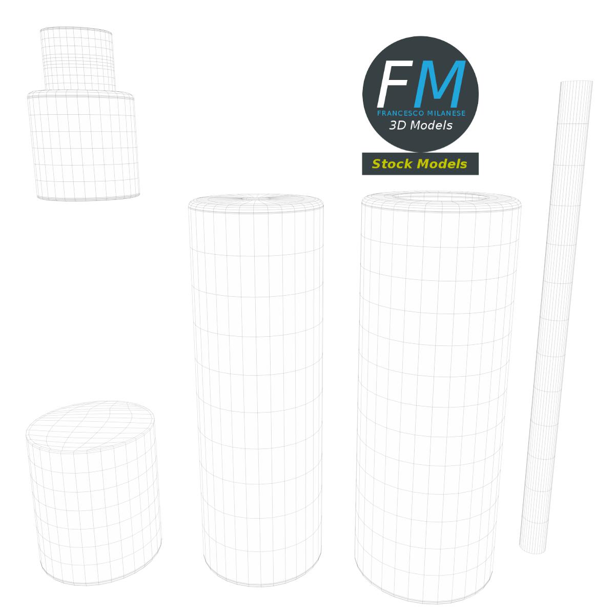 3D-Modell - Kosmetik-Sprühflasche - 08