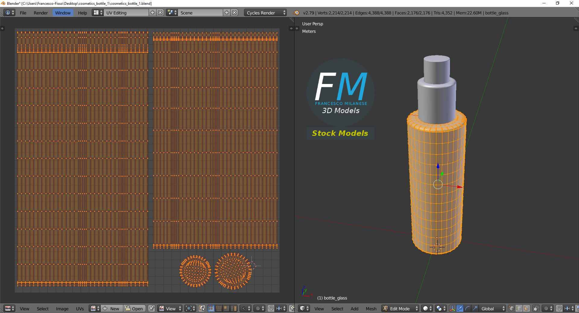 3D-Modell - Kosmetik-Sprühflasche - 10