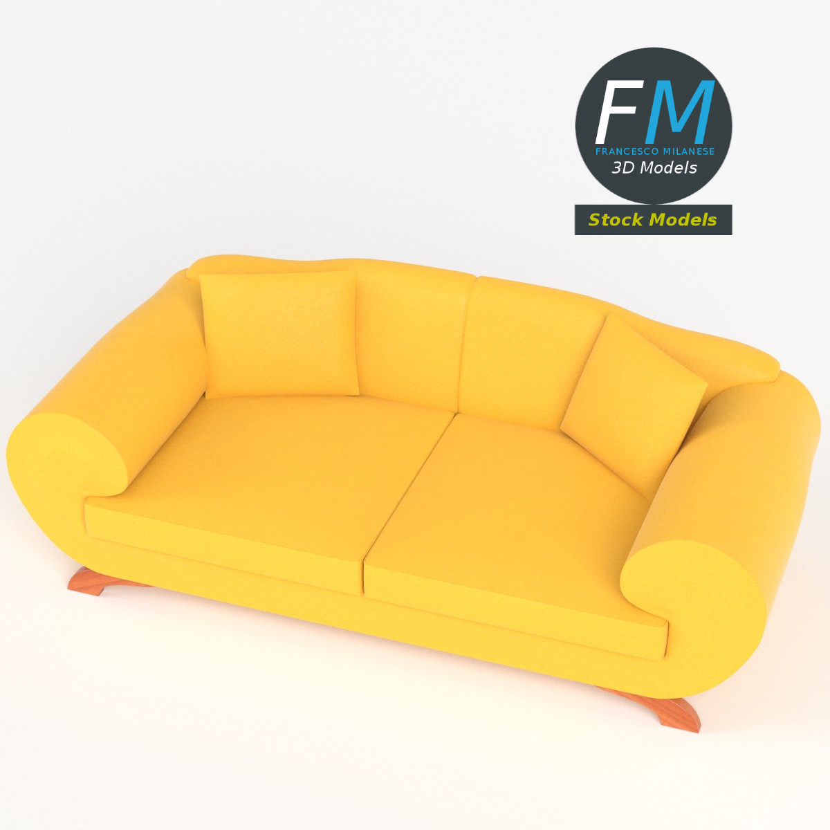 3D-Modell - Sofa - 02