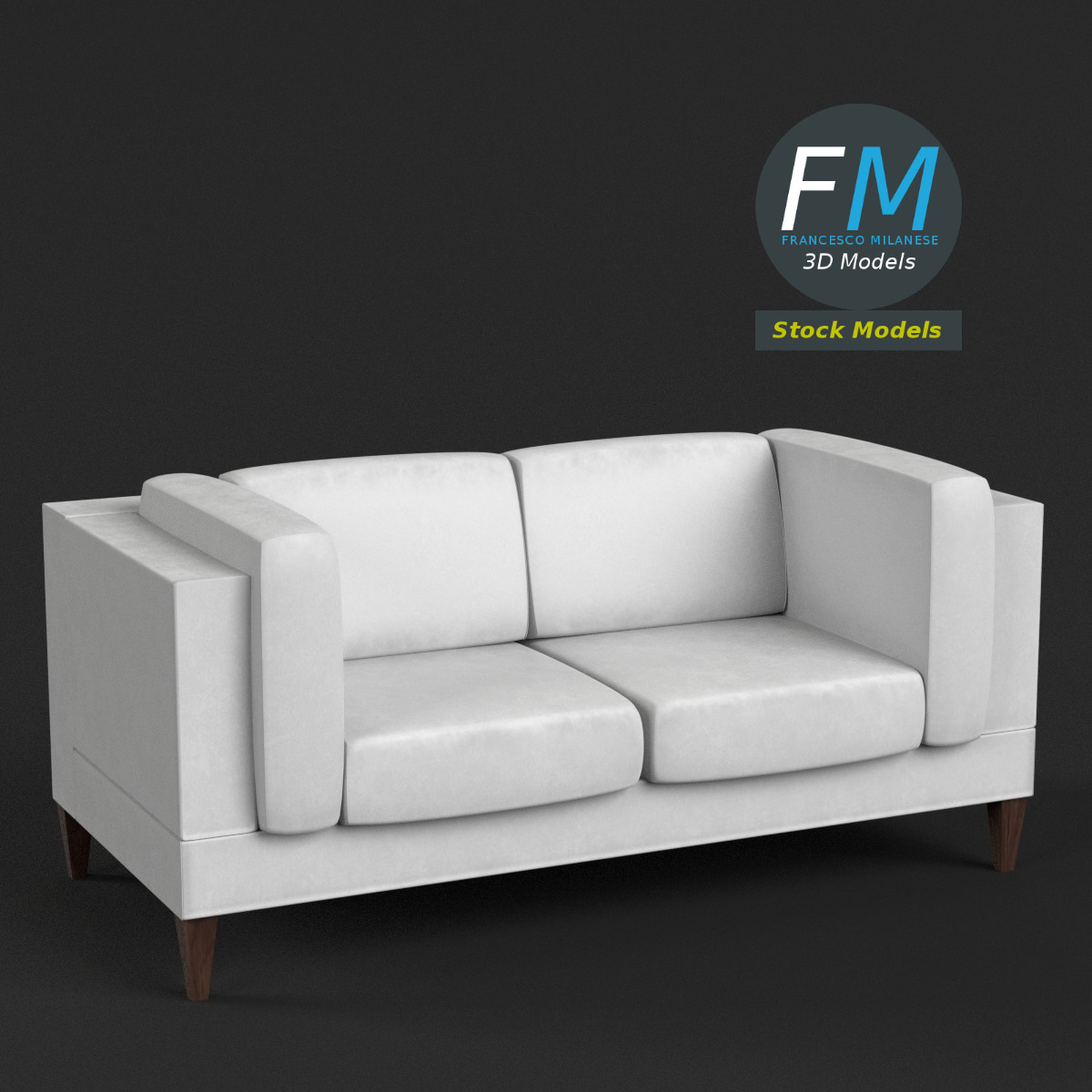 3D-Modell - Sofa - 01