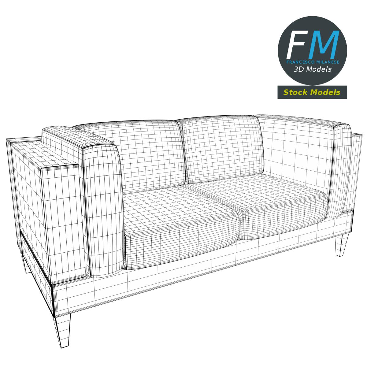 3D-Modell - Sofa - 07