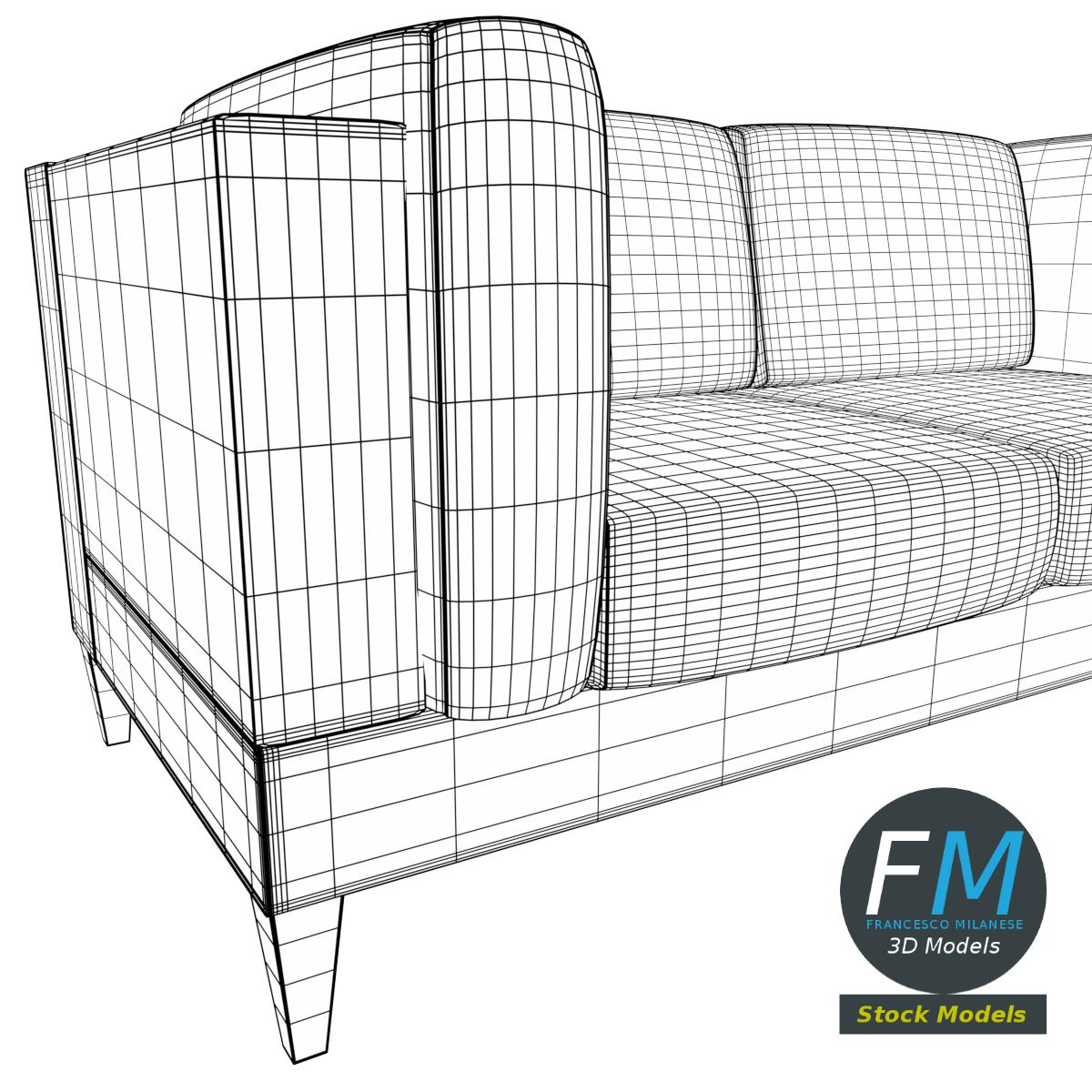 3D-Modell - Sofa - 08