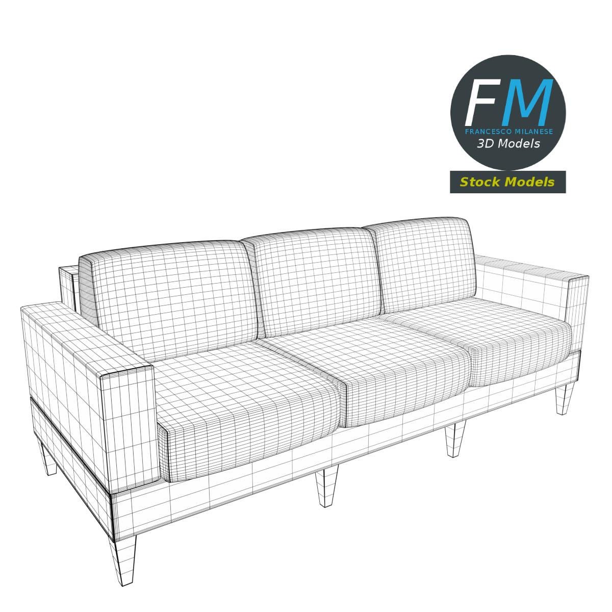 3D-Modell - Sofa - 07