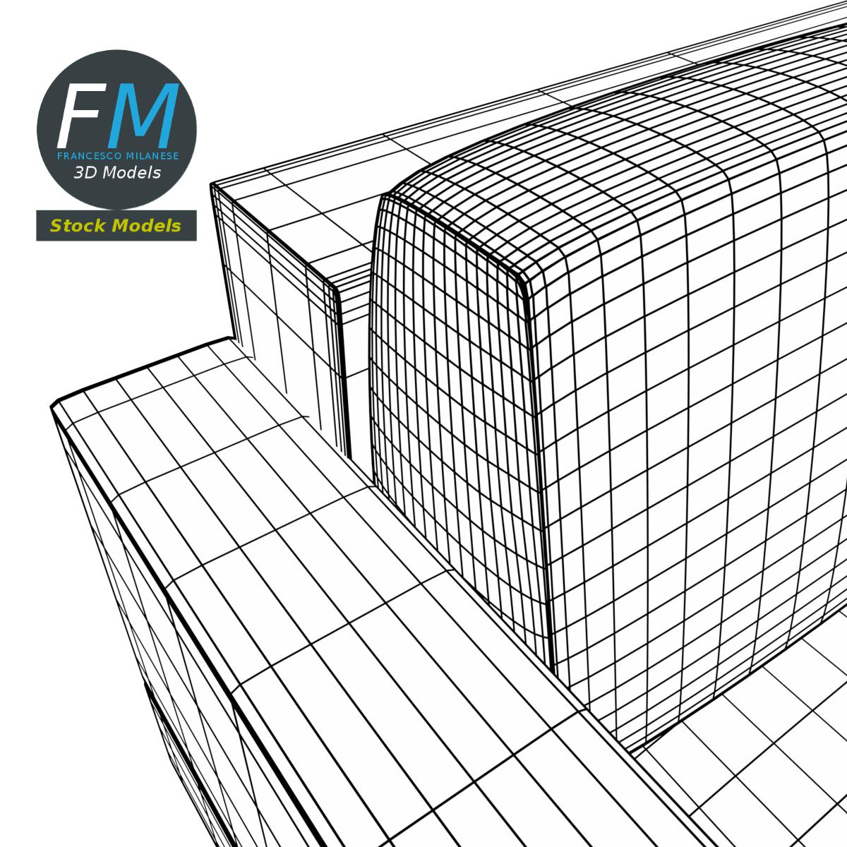 3D-Modell - Sofa - 08
