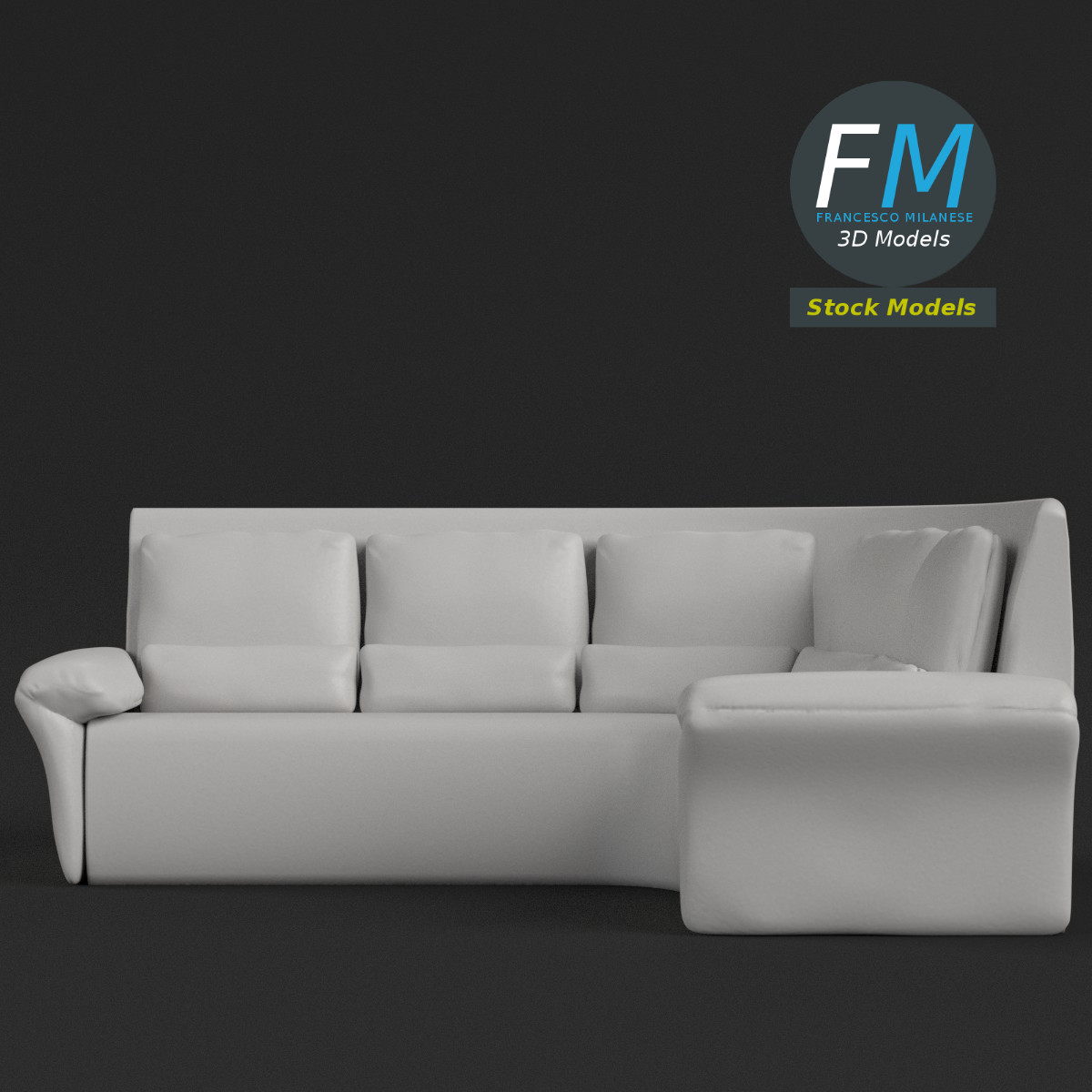3D-Modell - Ecksofa - 03