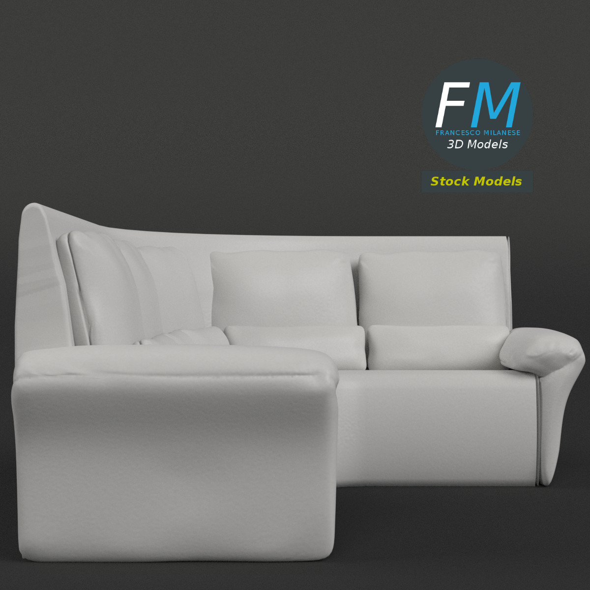 3D-Modell - Ecksofa - 04